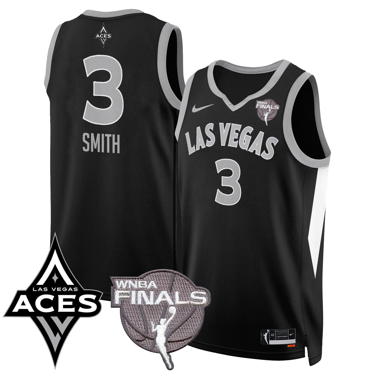 Las Vegas Aces 2025 WNBA Finals Jersey - All Stitched