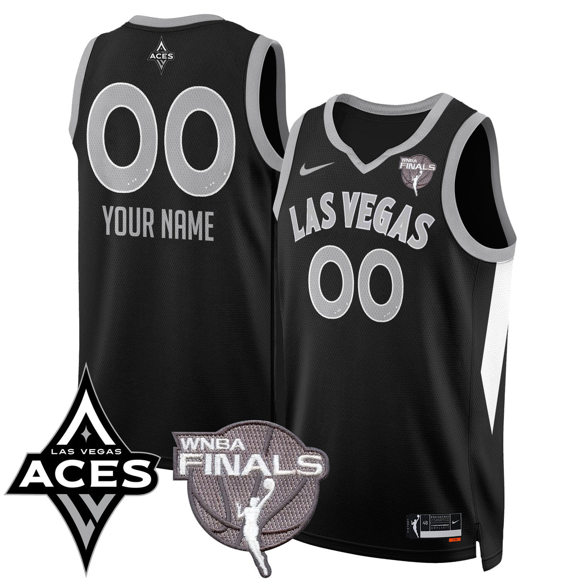 Custom Las Vegas Aces 2025 WNBA Finals Jersey - All Stitched