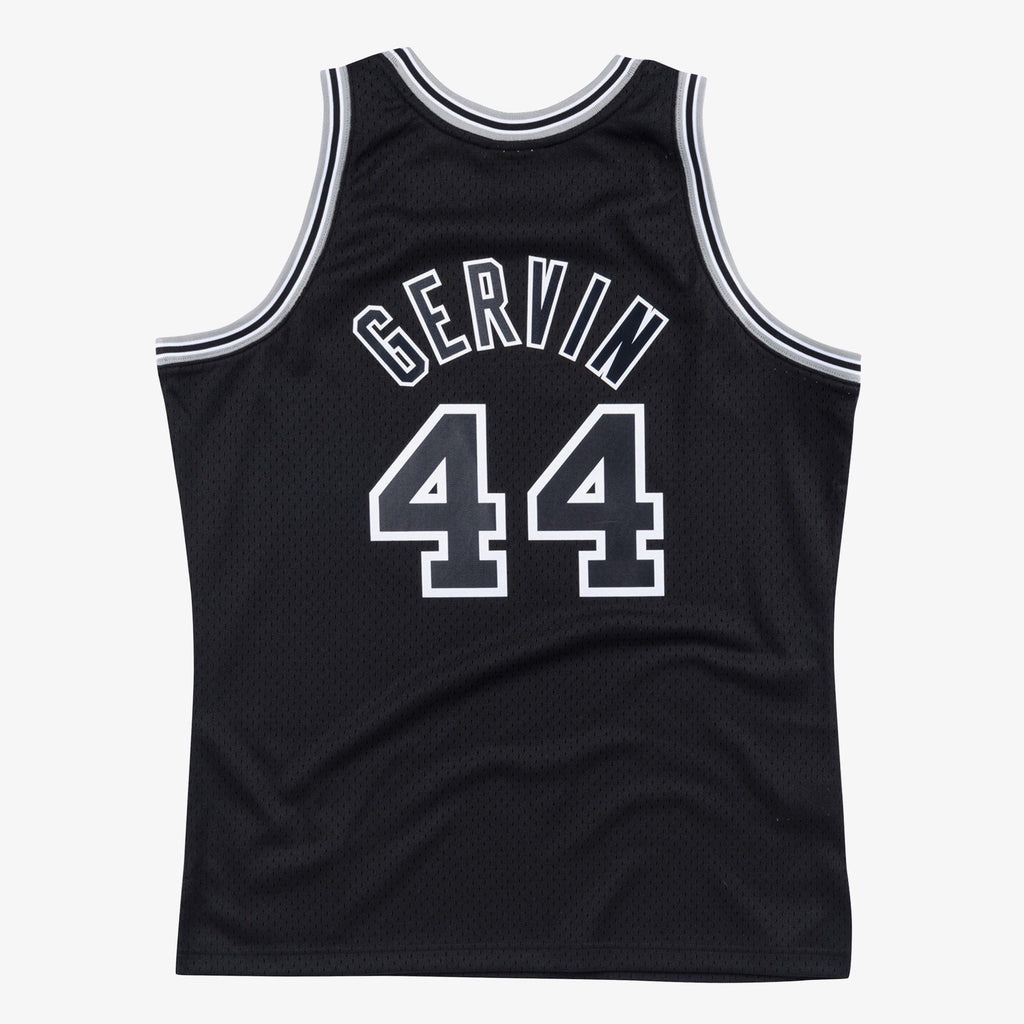 George Gervin San Antonio Spurs 1977-78 Black Jersey Stitched