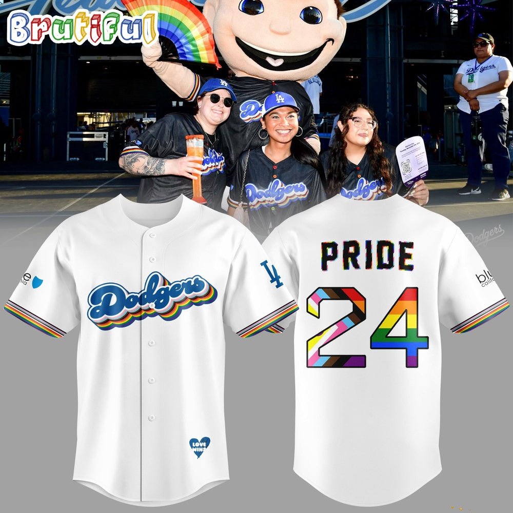 Los Angeles Dodgers Pride 2024 Night Baseball Jersey