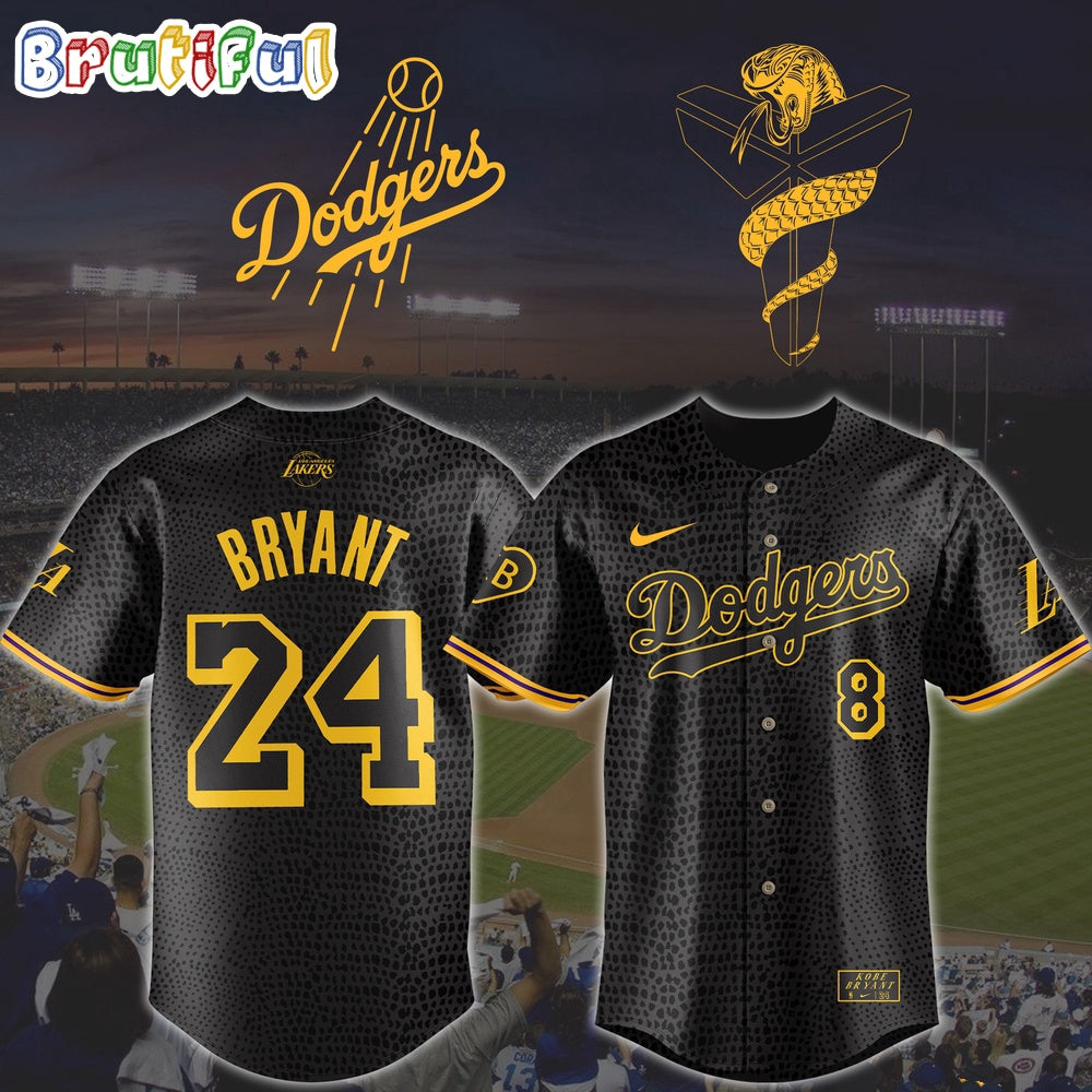 MLB Los Angeles Dodgers x Kobe Bryant Jersey Shirt