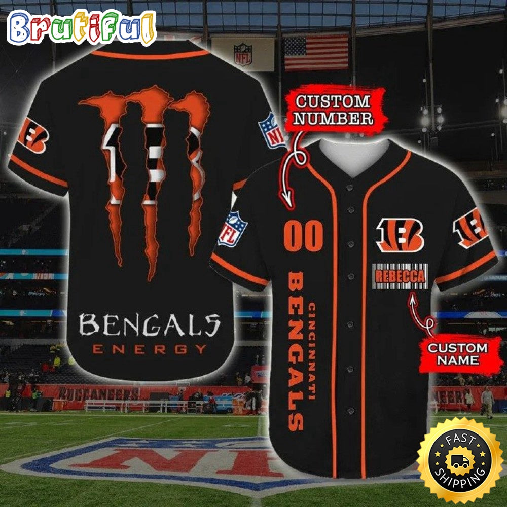 Personalized NFL Cincinnati Bengals Baseball Jersey Dynamic Team Shirts