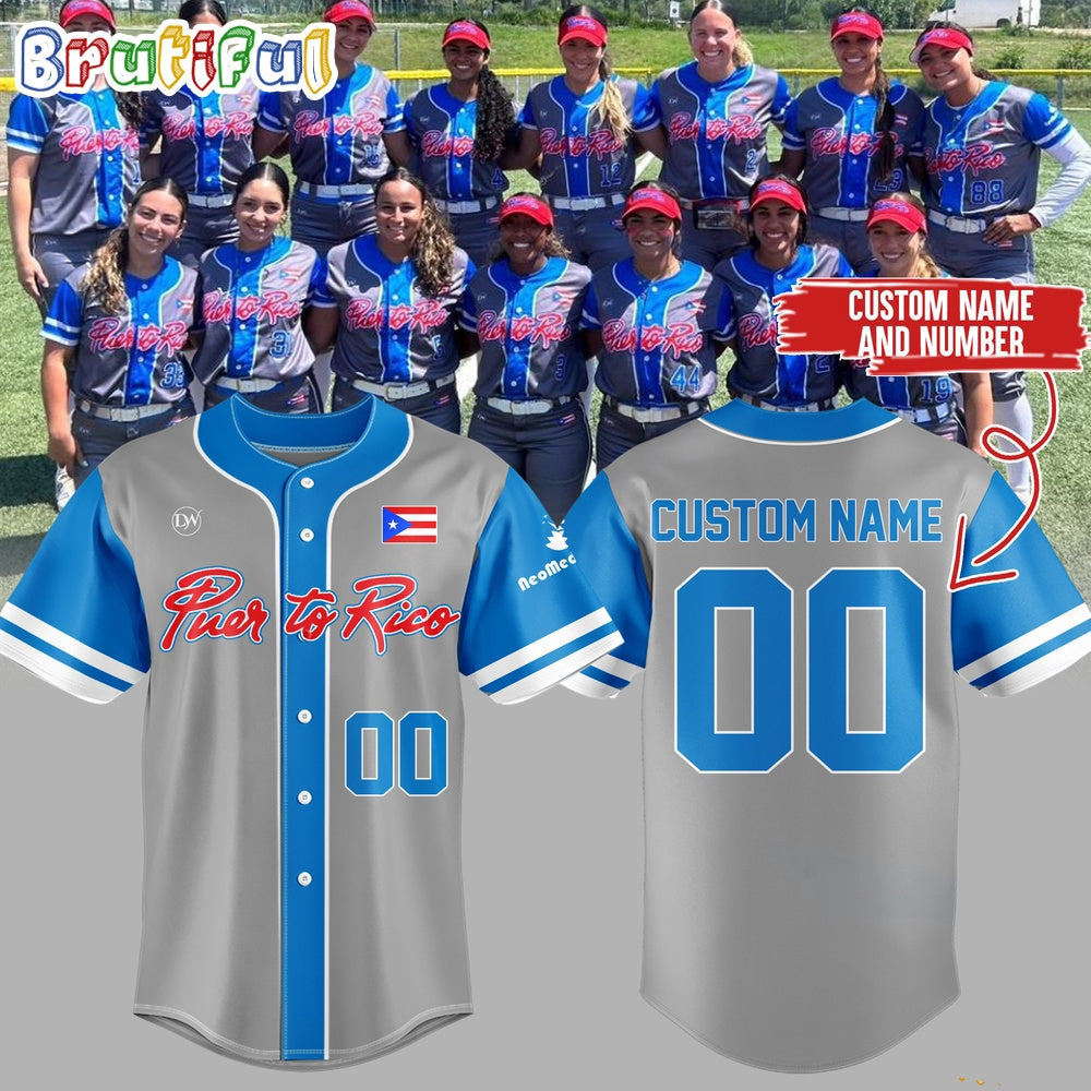 Puerto Rico Softball 2024 Custom Jersey Shirt