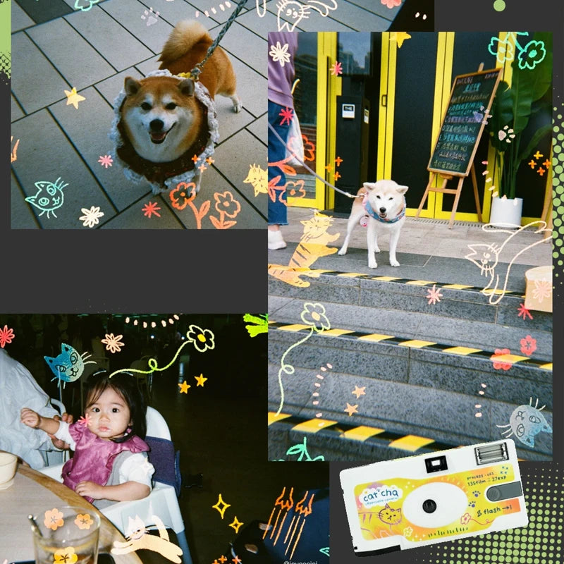 RETO catcha Special Effects Christmas Film Camera Disposable Film Camera ,Only 27 shots available.