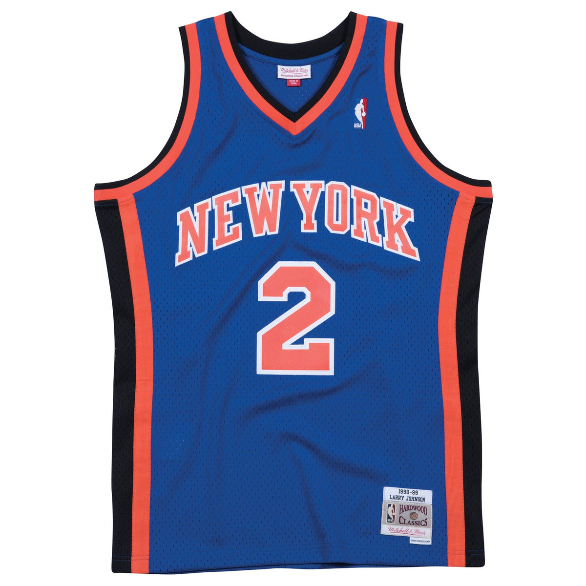Mitchell & Ness Knicks 1998 Larry Johnson Road Jersey