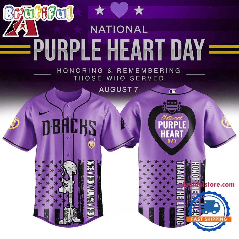 Arizona Diamondbacks Purple Heart Day Baseball Jersey