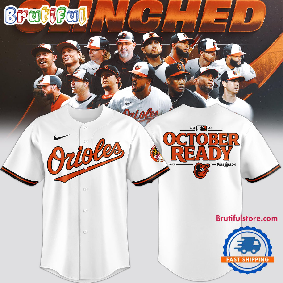 Baltimore Orioles 2024 MLB Postseason October Ready Jersey Shirt