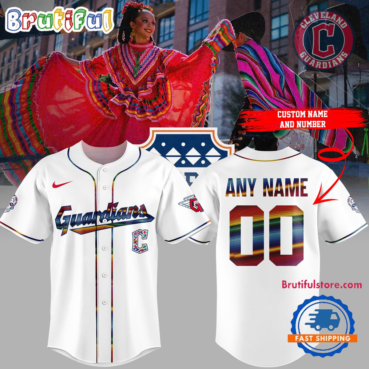 Cleveland Guardians Hispanic Heritage Month 2024 Baseball Jersey