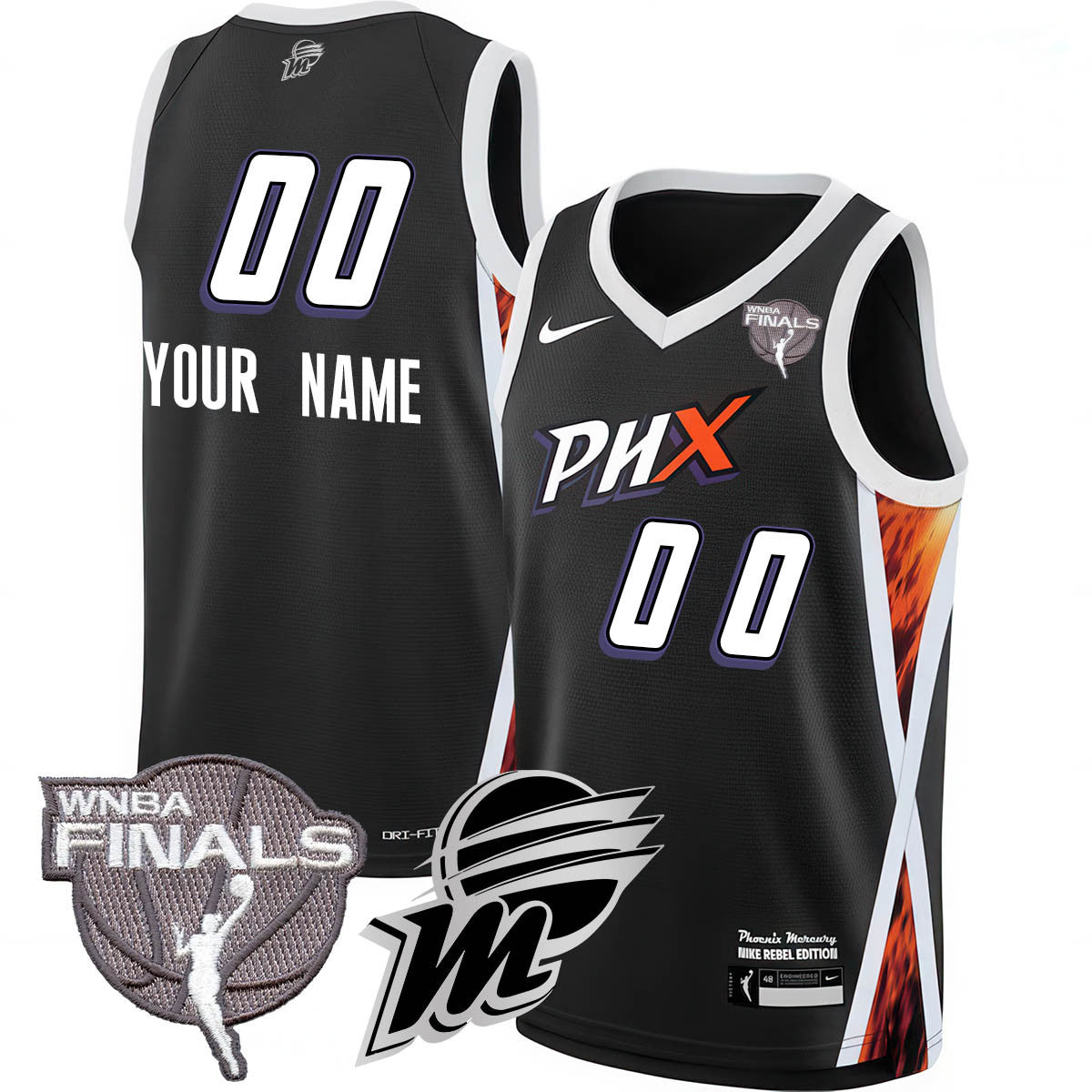 Custom Phoenix Mercury 2025 WNBA Finals Jersey - All Stitched