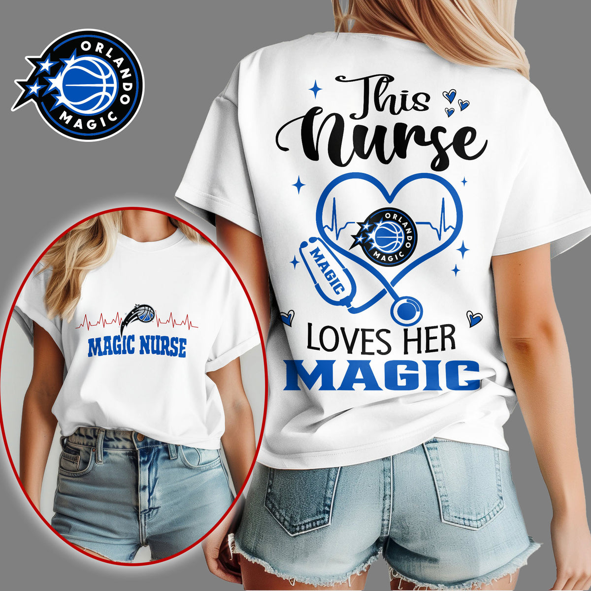 Orlando Magic | Premium NBA Nurse Appreciation Month Women's Shirt NY
