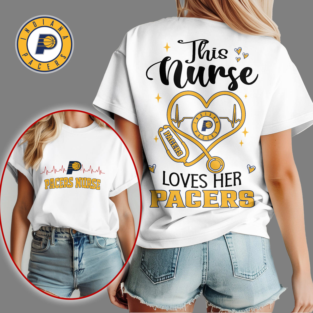 Indiana Pacers | Premium NBA Nurse Appreciation Month Women's Shirt NY