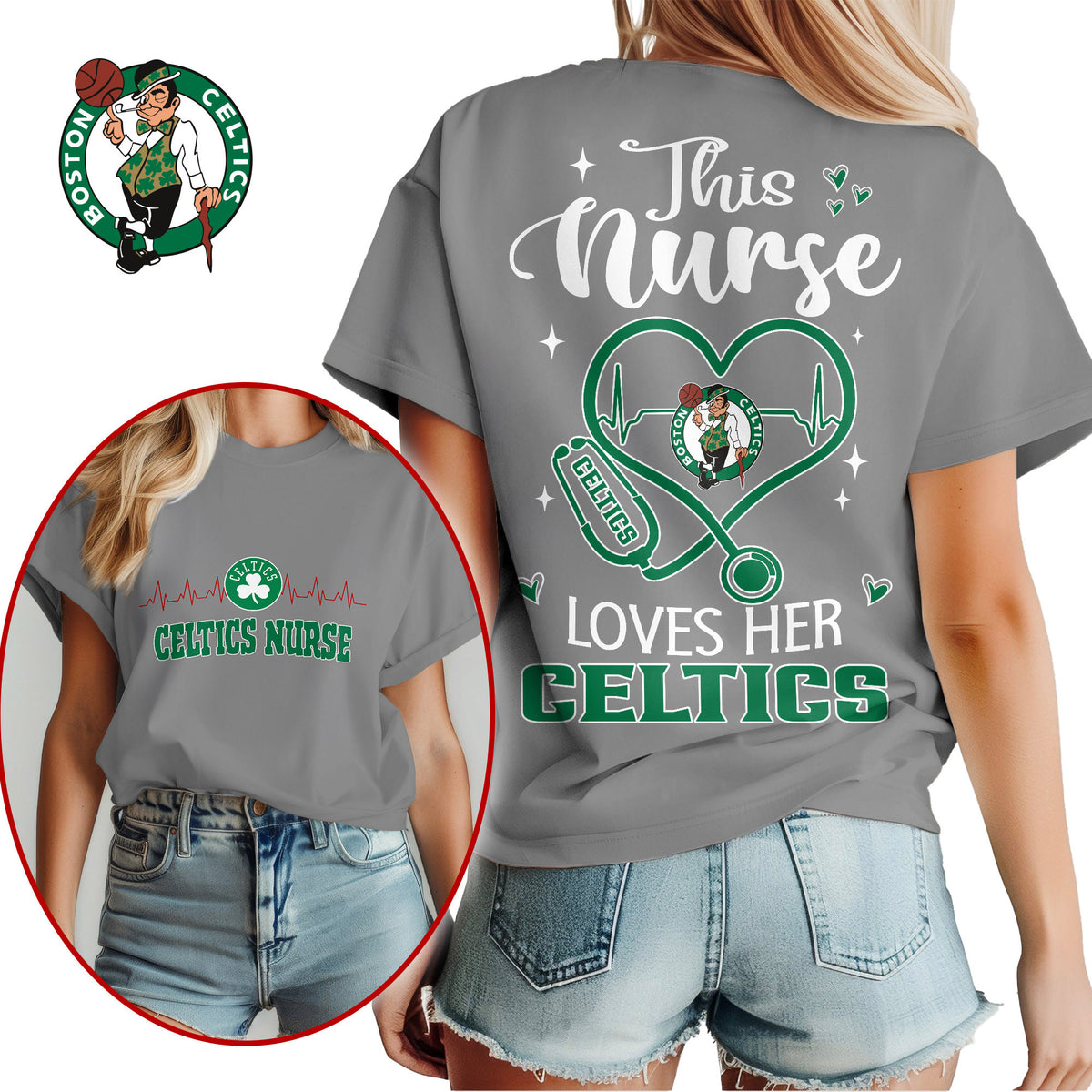 Boston Celtics | Premium NBA Nurse Appreciation Month Women's Shirt NY