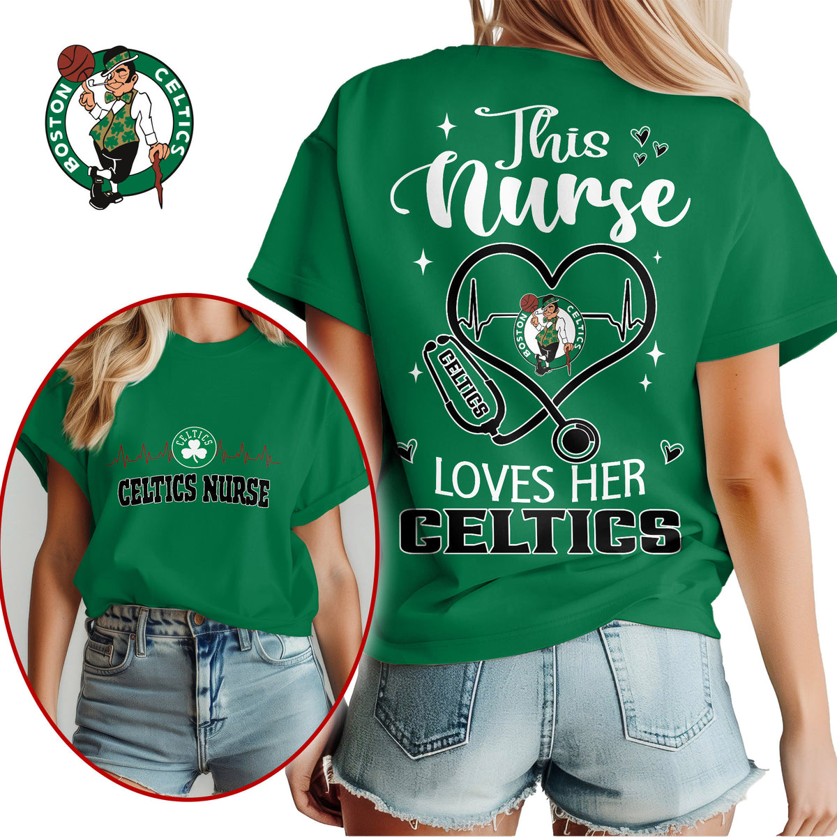 Boston Celtics | Premium NBA Nurse Appreciation Month Women's Shirt NY