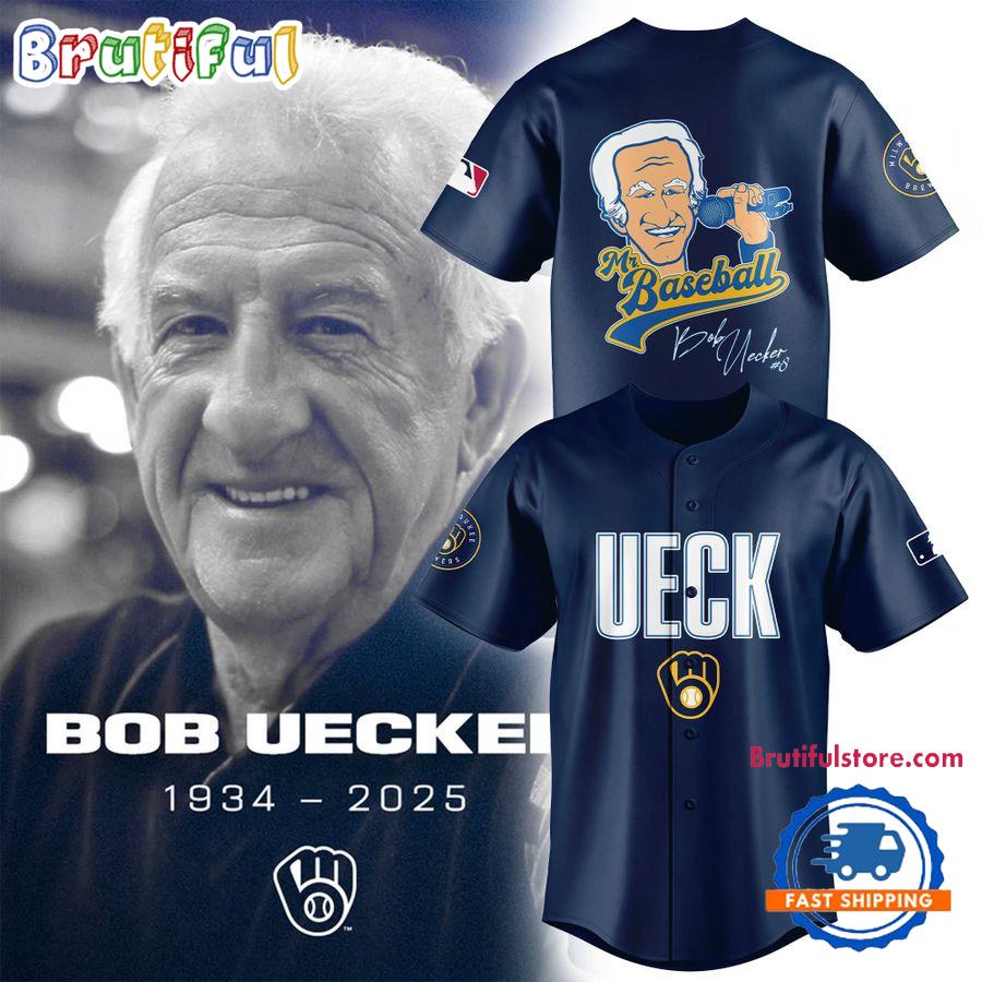Honoring The Legend Brewers Icon And Baseball Hall of Famer Bob Uecker Green Jersey Shirt