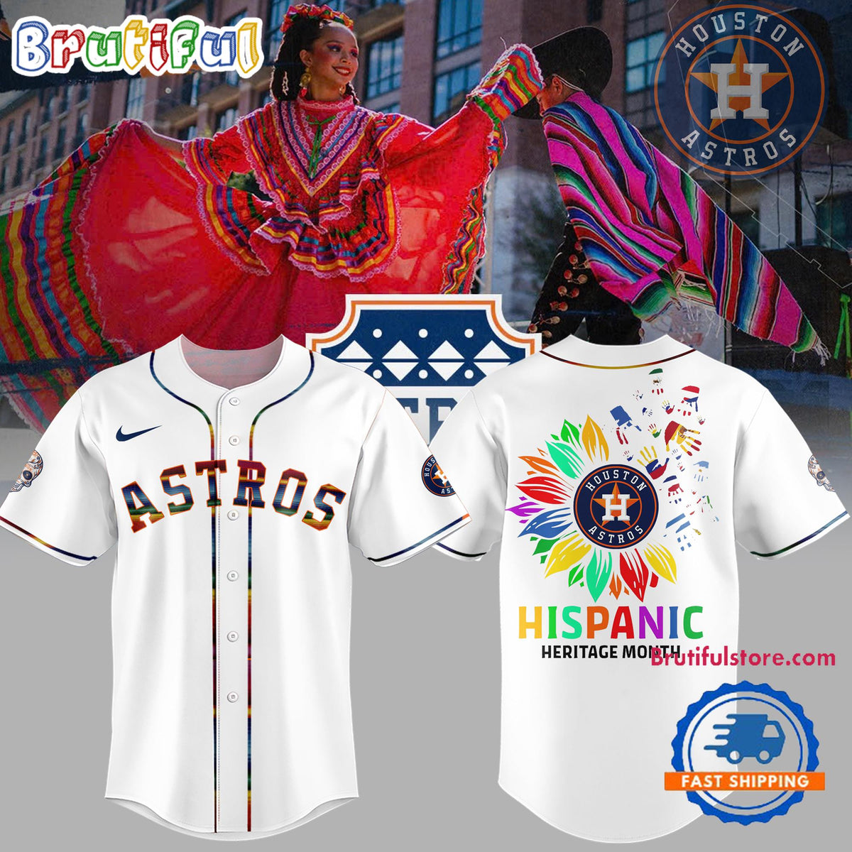 Houston Astros Hispanic Heritage Month 2024 Jersey Shirt