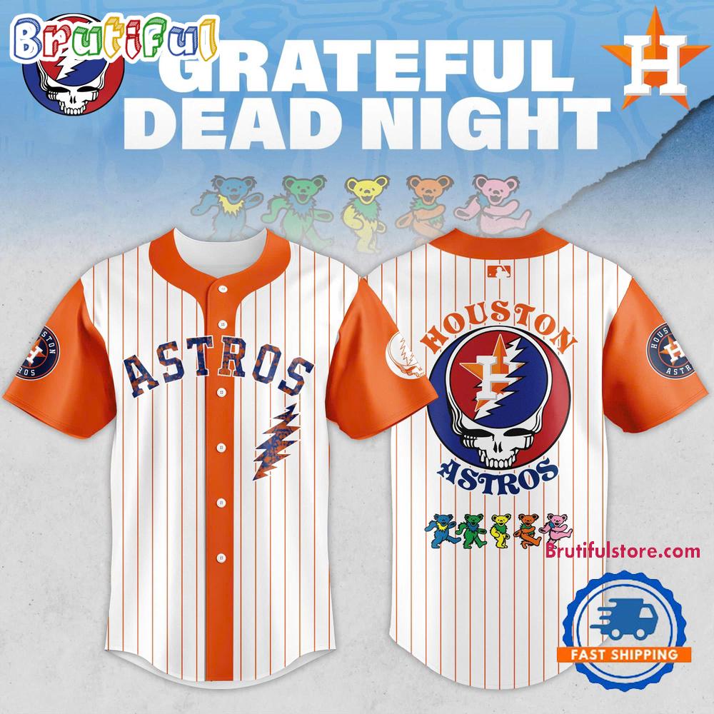 Houston Astros x Grateful Dead Night Game 2025 Baseball Jersey
