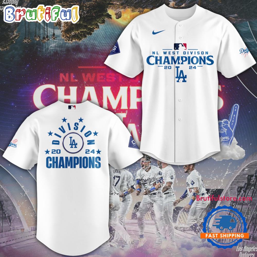 Los Angeles Dodgers NL West Division Champions 2024 Jersey Shirt