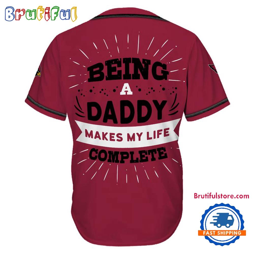 NFL Arizona Cardinals Football Being A Daddy Father's Day Baseball Jersey