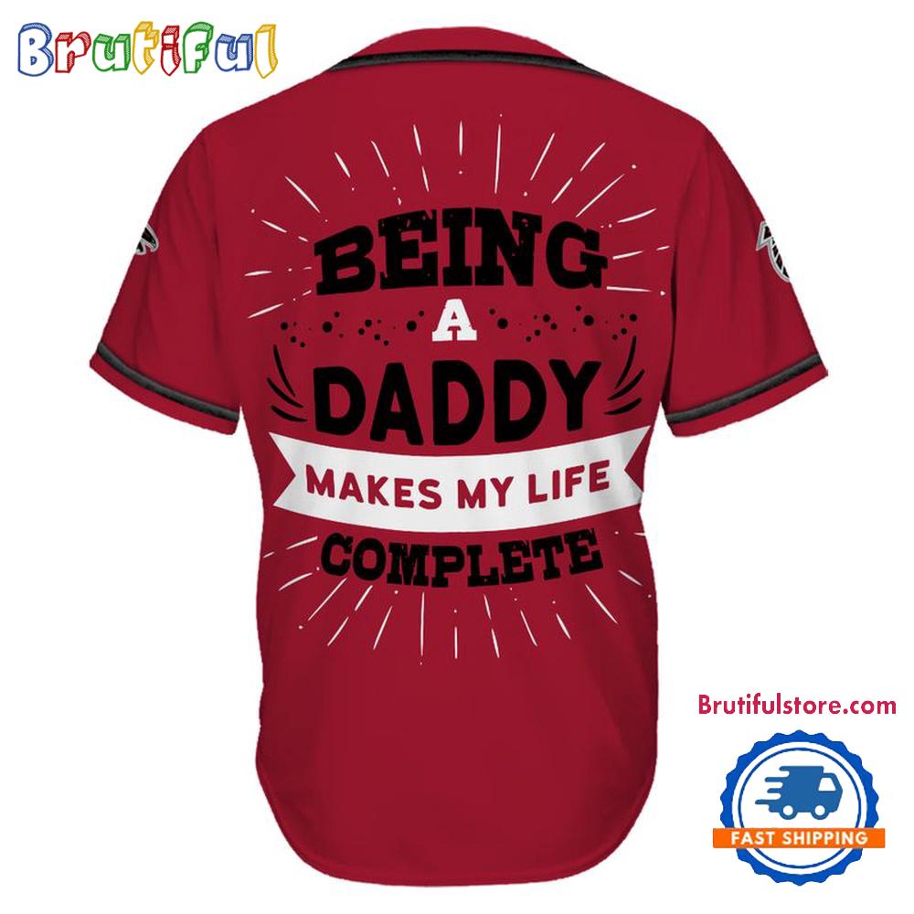 NFL Atlanta Falcons Football Being A Daddy Father's Day Baseball Jersey