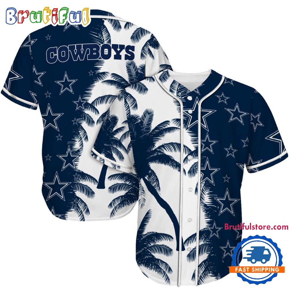 NFL Dallas Cowboys Palm Tree SummerBaseball Jersey