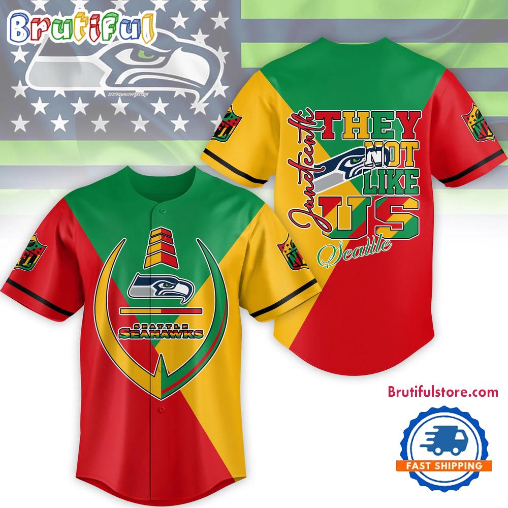 NFL Seattle Seahawks Juneteenth Month They Not Like US Baseball Jersey