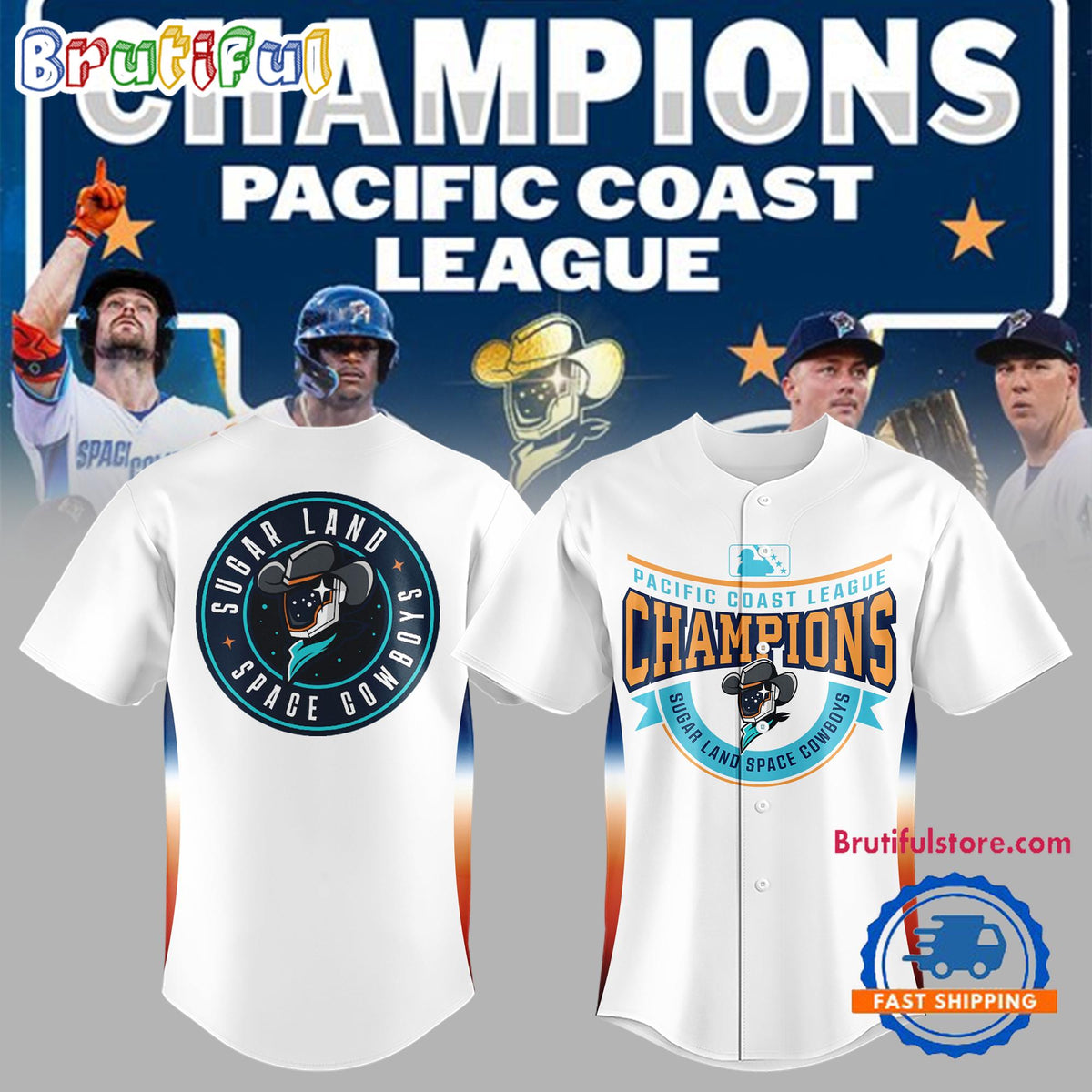 Sugar Land Space Cowboys Pacific Coast League 2024 Baseball Jersey