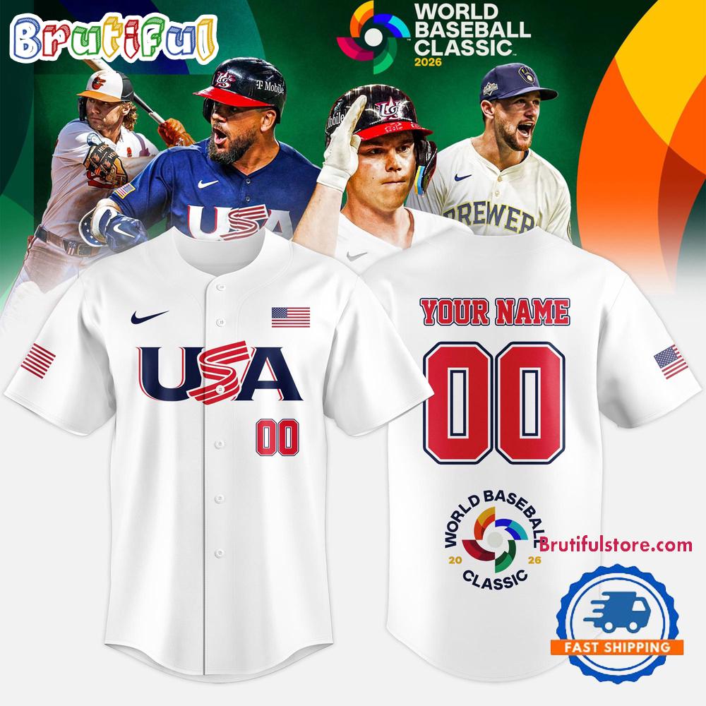 Team USA 2026 World Baseball Classic Personalized Jersey Shirt